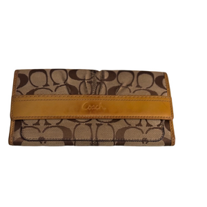 Coach Signature Canvas Wallet